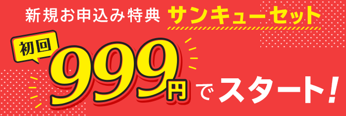 初回999円！